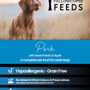 Fallowcopse Feeds - Grain Free Pork Dog & Puppy Food - Turkey Beef Chicken Lamb Petersfield Hampshire Surrey West Sussex London Berkshire Kent