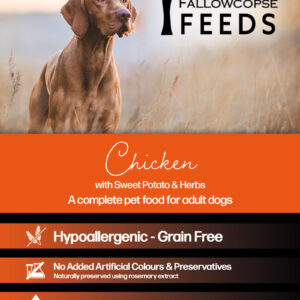 Fallowcopse Feeds - Grain Free Chicken Dog & Puppy Food - Turkey Chicken Lamb Petersfield Hampshire Surrey West Sussex London Berkshire Kent