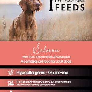 Fallowcopse Feeds - Grain Free Salmon Dog & Puppy Food - Turkey Beef Chicken Lamb Petersfield Hampshire Surrey West Sussex London Berkshire Kent