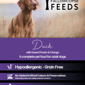 Fallowcopse Feeds - Grain Free Duck Dog & Puppy Food - Turkey Chicken Lamb Petersfield Hampshire Surrey West Sussex London Berkshire Kent