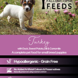 Fallowcopse Feeds - Grain Free Turkey Puppy Food - Turkey Beef Chicken Lamb Duck Petersfield Hampshire Surrey West Sussex London Berkshire Kent