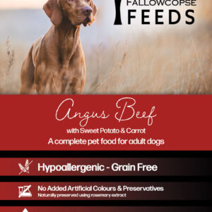 Fallowcopse Feeds - Grain Free Angus Beef Dog & Puppy Food - Turkey Chicken Lamb Petersfield Hampshire Surrey West Sussex London Berkshire Kent