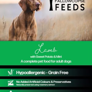 Fallowcopse Feeds - Grain Free Lamb Dog & Puppy Food - Turkey Chicken Lamb Petersfield Hampshire Surrey West Sussex London Berkshire Kent