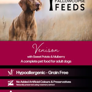 Fallowcopse Feeds - Grain Free Venison Dog & Puppy Food - Turkey Chicken Lamb Petersfield Hampshire Surrey West Sussex London Berkshire Kent